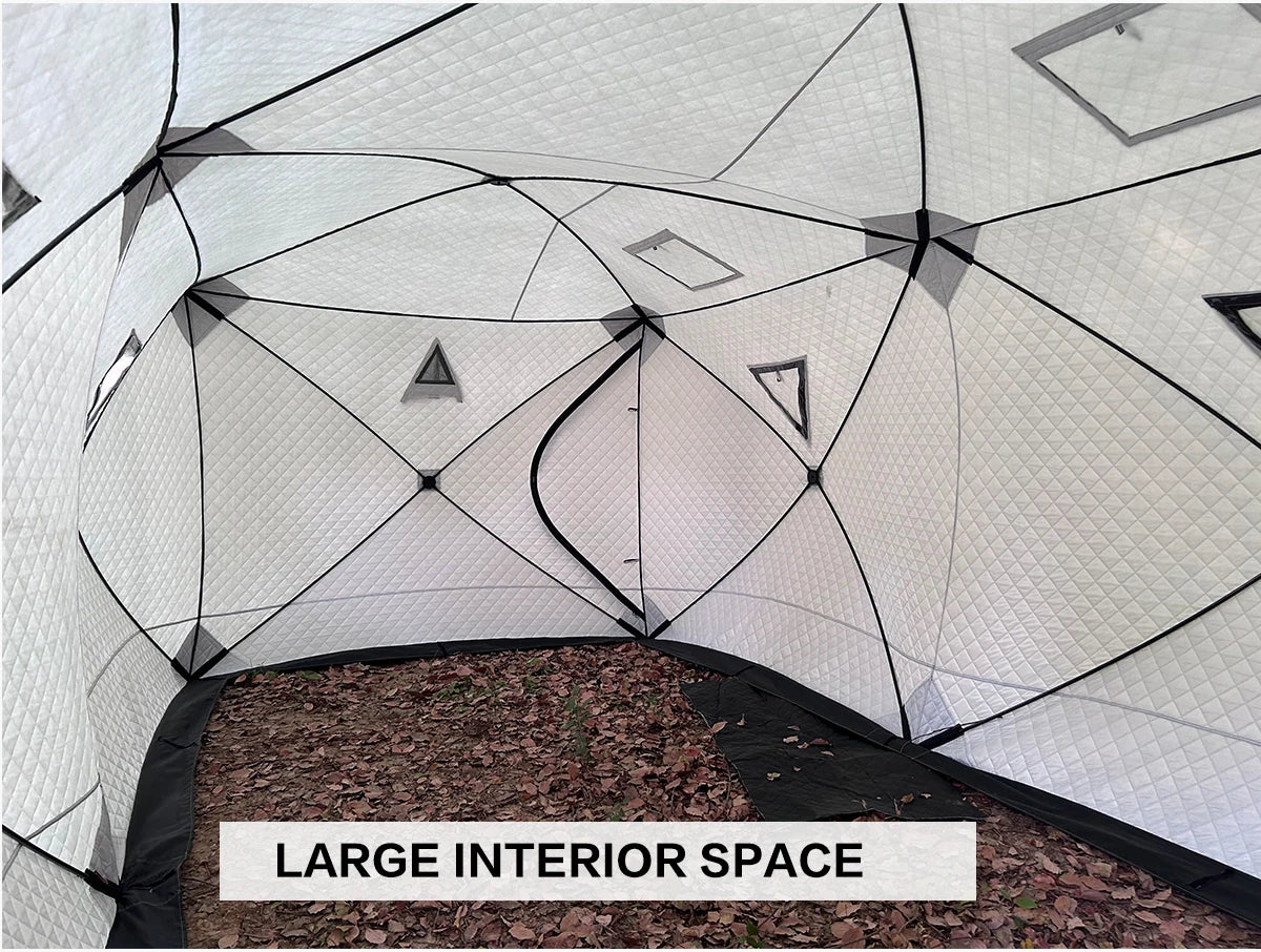ShineMaster Sauna Tent Mobile Sauna Rooms for Outdoor Hub Sweat Tent with Waterproof Cover Ice Fishing Tent