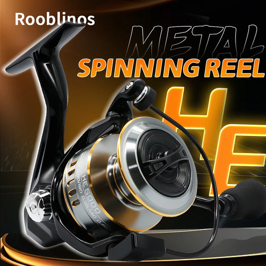 Rooblinos HE Spinningrulle – Ultralätt Metall, 5.2:1, Stl 1000–7000