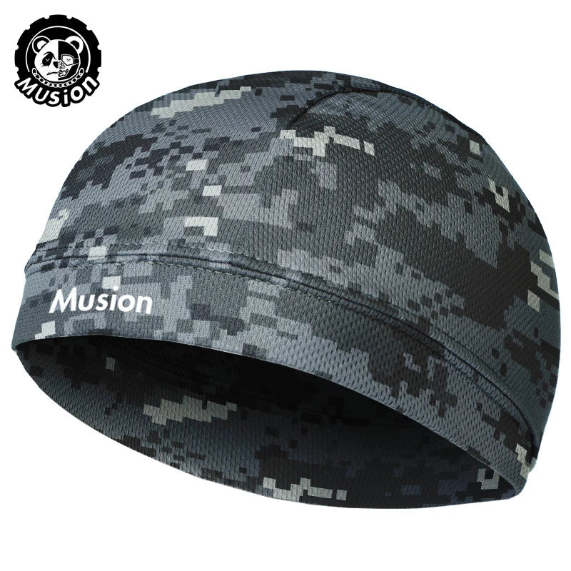 Musion Original Design Motorcycle Head Cover Helmet Cap Moisture Wicking Dry Fit Skull CapHelmet Inner Helmet for Cycling