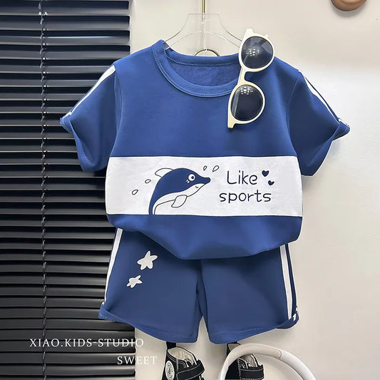 Sommarset för barn i 2 delar – T-shirt och shorts