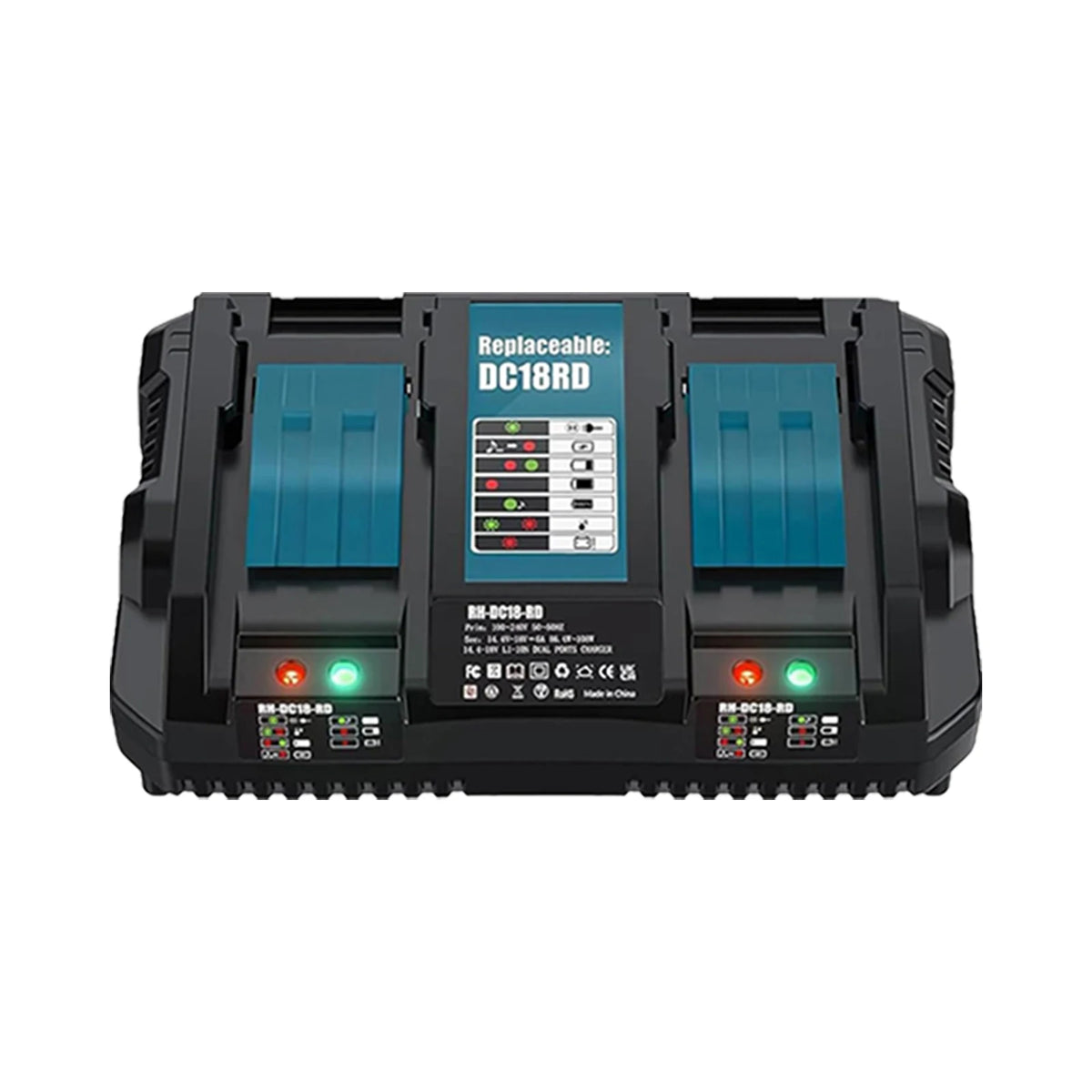 Ersättningsbatteri 18V 8000mAh för Makita BL1830 med laddare