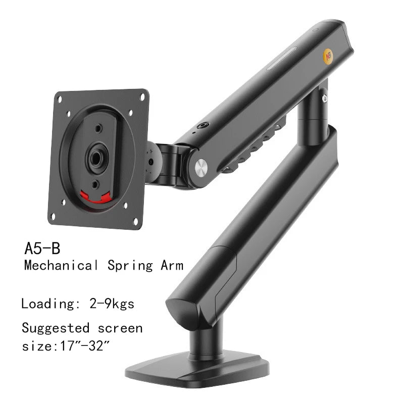 NB NORTH BAYOU F80 A5 Desktop Gas Spring 17-30" LCD LED Monitor Holder Mount Arm Full Motion Display Stand Loading 2-9 Kgs