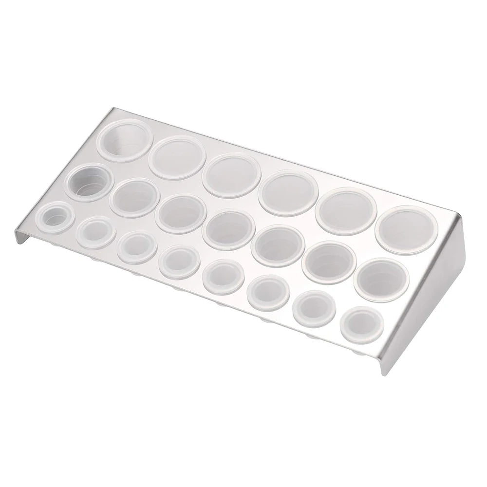 23/8/7Holes Tattoo Ink Cup Holder Stand Stainless Steel/Plastic Tattoo Tool Pigment Container Makeup Tattoo Accessories