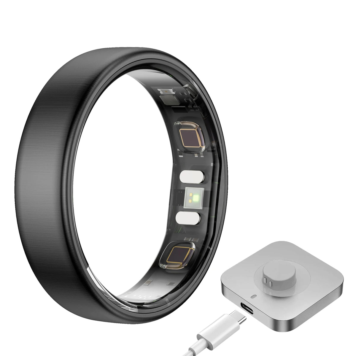 R21 Smart Ring Men Women Ultra-thin 5ATM Waterproof Sport Fitness Tracking AI Health Analysis Heart Rate Blood Oxygen Monioring