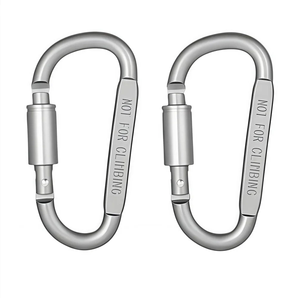 2-6PCS Carabiner Set For Key Camping Survival EDC Outdoor Keychain Clip Alloy Aluminum Tactical Caribiner Hook Karabiners