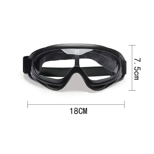 Hundglasögon Justerbara Anti-UV Bländskydd Vindtäta Solglasögon för Hundar Svart