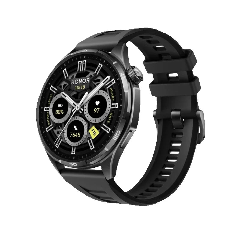 Honor Watch 6 new Smartwatch 1.46" AMOLED Up to 35 days battery life Over 120 training and health modes 5ATM waterproof, IP69 protection, Bluetooth 5.4