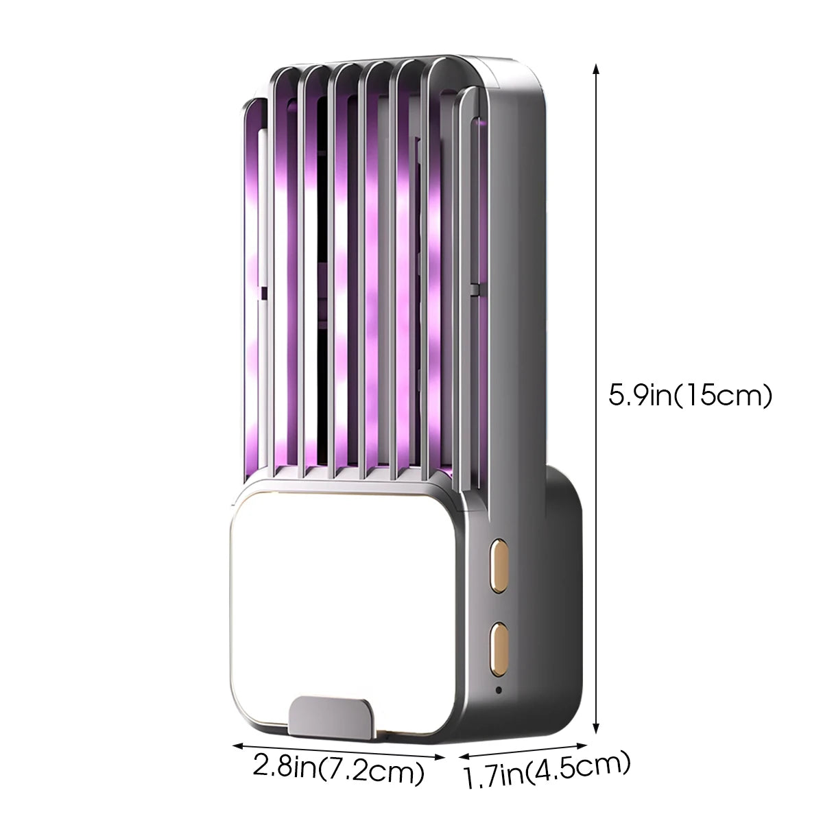 Electric Mosquito Trap USB 3 Adjustable Modes Plug-in Bug Zapper Night Light Indoor Pest Control for Bedroom Kitchen