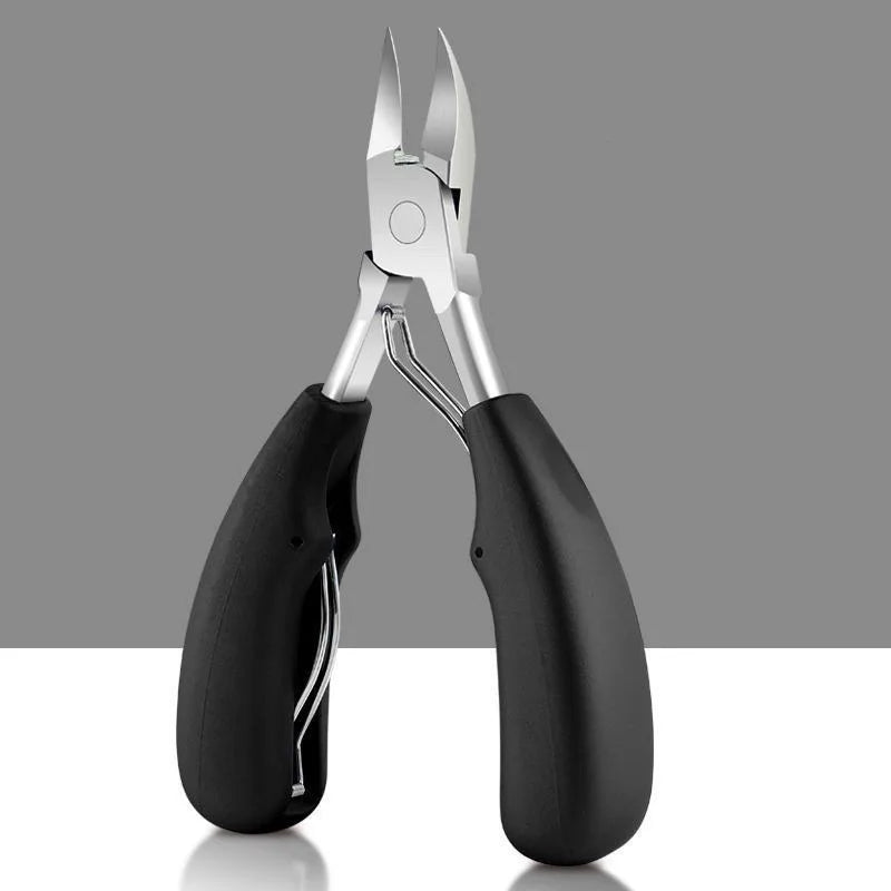 Professional Toe Nail Clippers Cutter Ingrown Toenail Tool Thick Nail Dead Skin Dirt Remover Super Sharp Curved Blade Nail Tools
