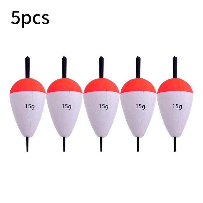 5pcs Foam Fishing Floats EVA Fish Floats Bait Fishing Buoys 2g/3g/5g/10g/15g/ 20g/35g/40g/60g Buoy Flotador Fishing Accessories