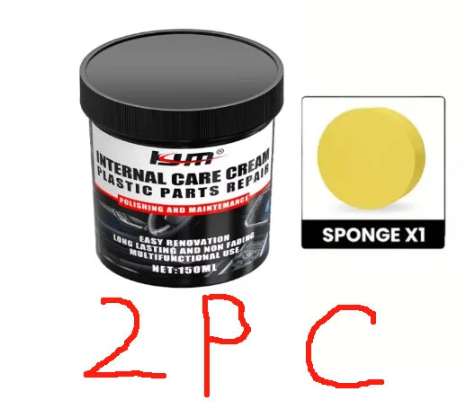 NEW Car Bumper Repair Paste - Restores Artificial Leather with Plastic, Enhances Black Effect, Car Polishing with Refurb Coating