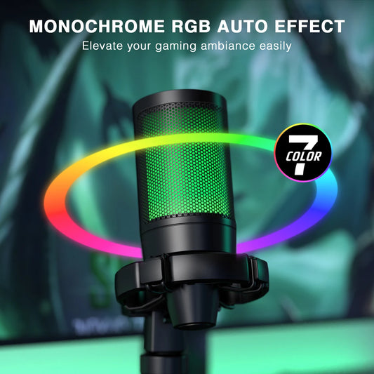 FIFINE AmpliGame A2 RGB USB-mikrofon med touch-mute