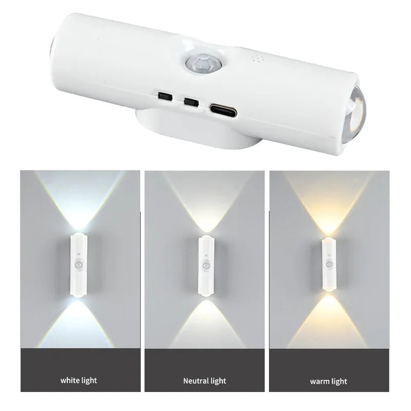Smart RGB Nattlampa – Rörelsesensor, Magnetisk, USB-C Laddning, 1500mAh, Sovrum & Hall