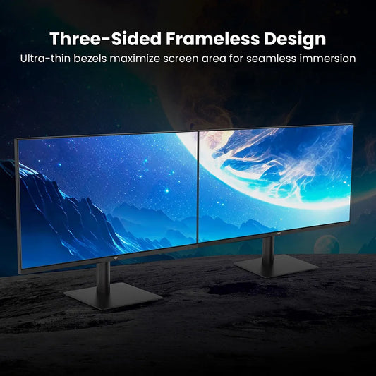 KTC H27T27 Kontorsmonitor 27" 2K QHD – Fast IPS 120Hz OC HDR FreeSync G-Sync 99% sRGB Ramlös VESA EU-lager