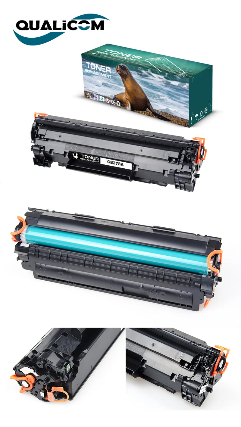 Qualicom CE278A 78A Kompatibel Tonerkassett för HP LaserJet Pro