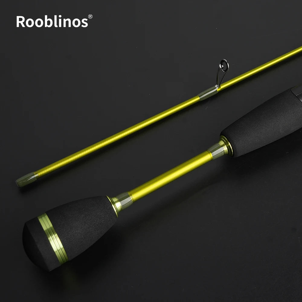 ROOBLINOS Ultralätt Öringspö 1,85m – 27T Kolfiber Fast Action Spinning 2026, Grön/Ljusgrön