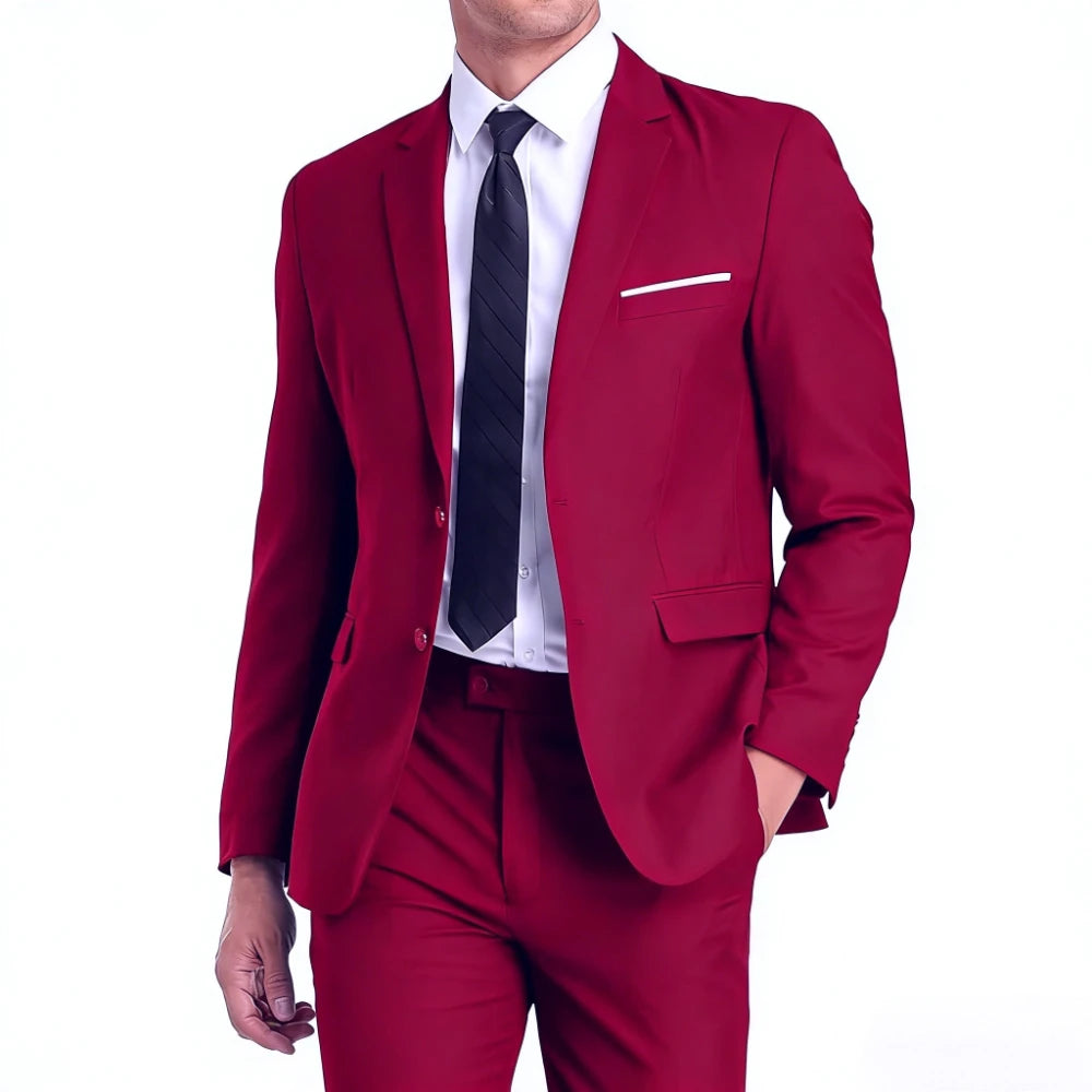 Men Suits Sets High Quality For Wedding Elegant 2 Pieces Jackets Pants Stretch Blazers Tailored Formal Full 2025 Costume