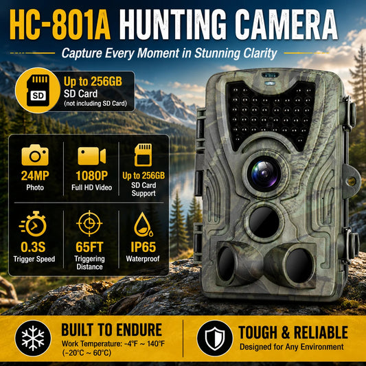 Suntekcam HC-801-serie Jaktkamera 4G 20MP 1080P