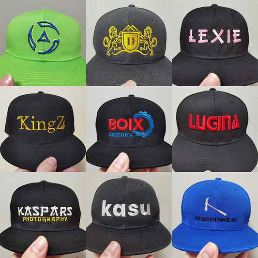 Personalized Logo Design Baseball Caps Custom Logo Sorority Cap Embroidery Monogram Color Block Baseball Caps Hip Hop Hats