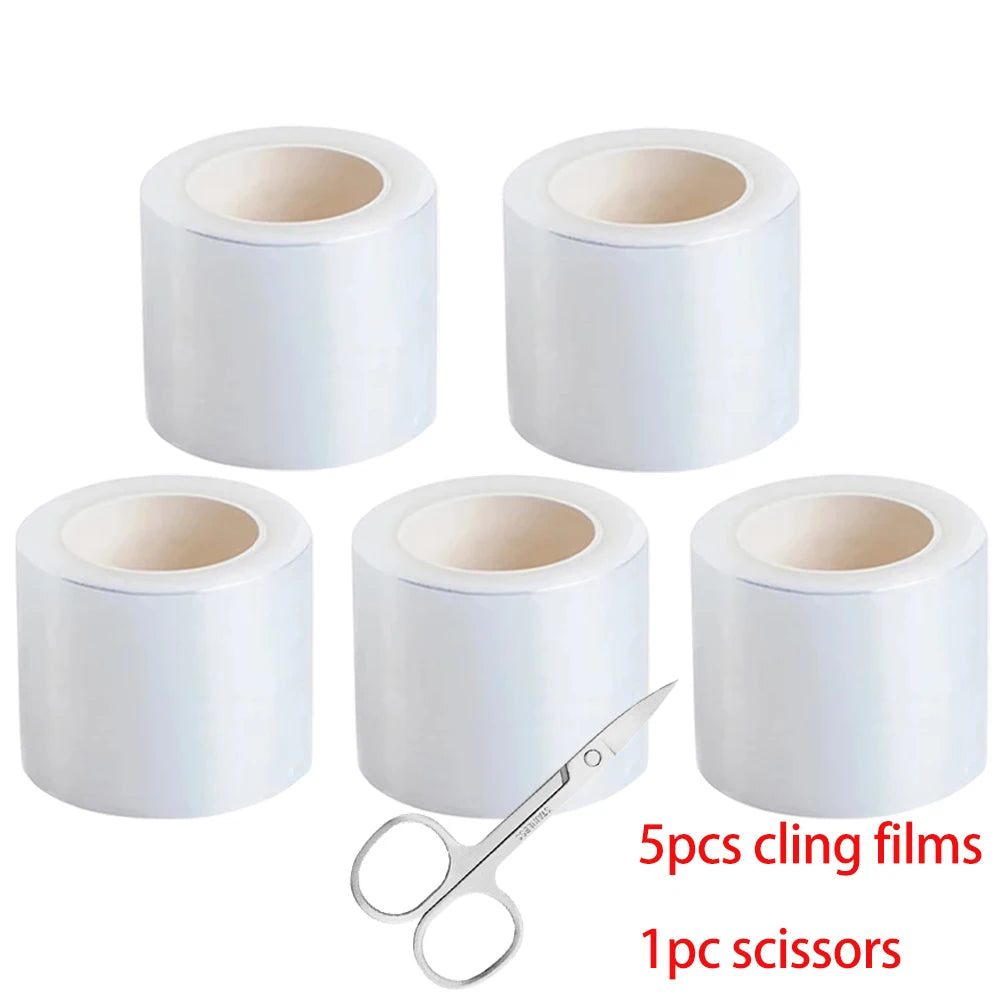 3/5/10 Roll Tattoo Film Wrap Clear Cover Film 4mm*200m For Eyebrow Eyelashes Lip Cleaning Transparent Makeup Tools Accessories