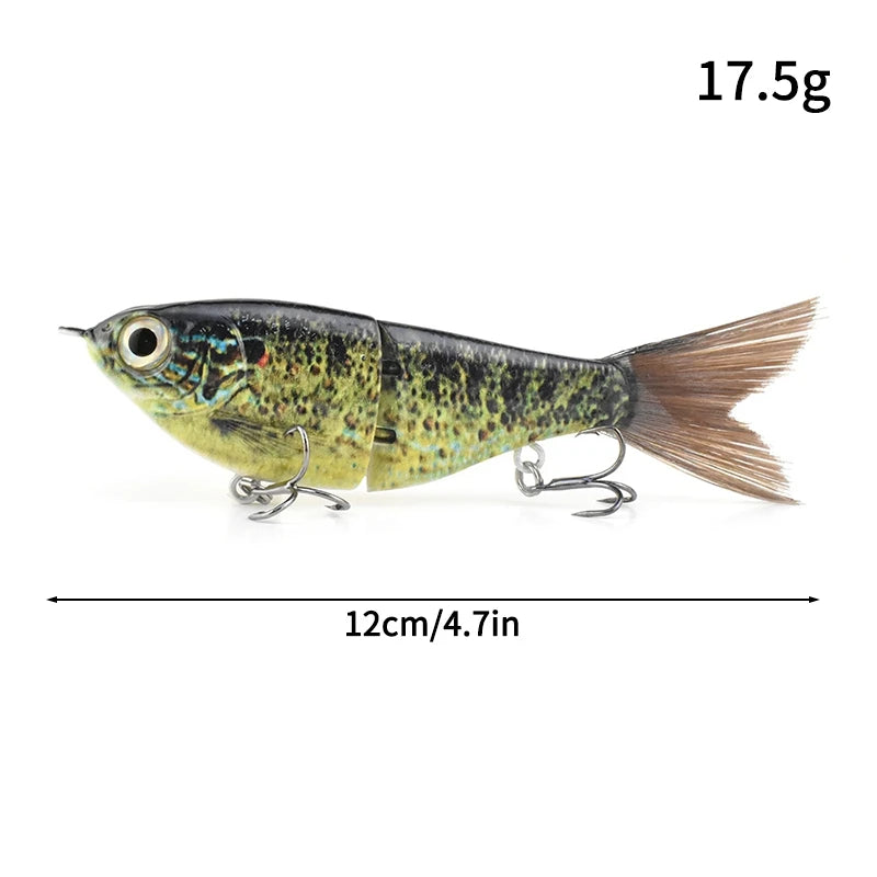 11.5cm 18.5g Balam Glide Bait Swimbait Joint Giant Pike Bass Fishing Lure Hard Bait Catfish Saltwater Lures Leurre De Pêche