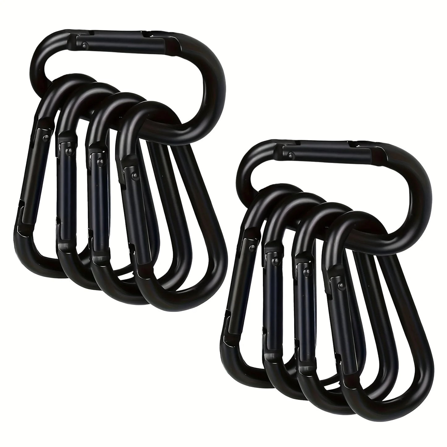 Aluminum Alloy Carabiner D Ring Outdoor Clip Hook 2.3" Spring Snap Clip for Camping Hiking Backpack Keychain Dog Leash DIY Gear