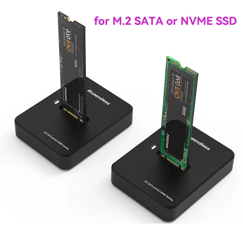 External SSD Hard Disk M.2 SSD Enclosure 10G Reading Writing Speed SSD Case For M.2 NVME SATA SSD Docking Station Plug and play