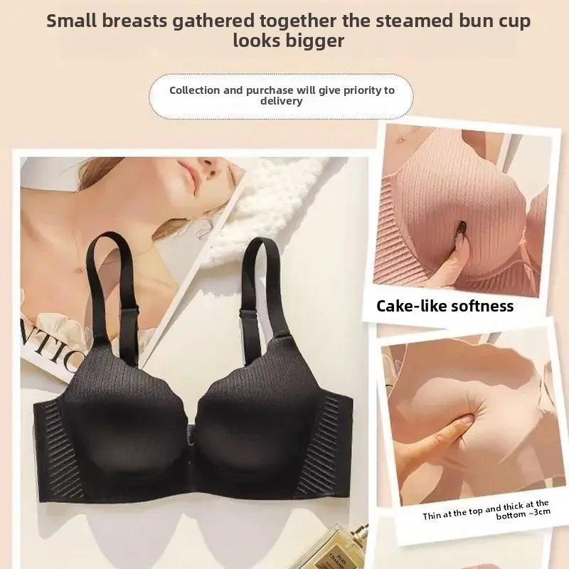 2026 New Push Up Bra for Small Chest Ultra Thick 6CM Padded No Steel Ring Comfortable & Sexy Lift Lingerie for Flat Chest Women