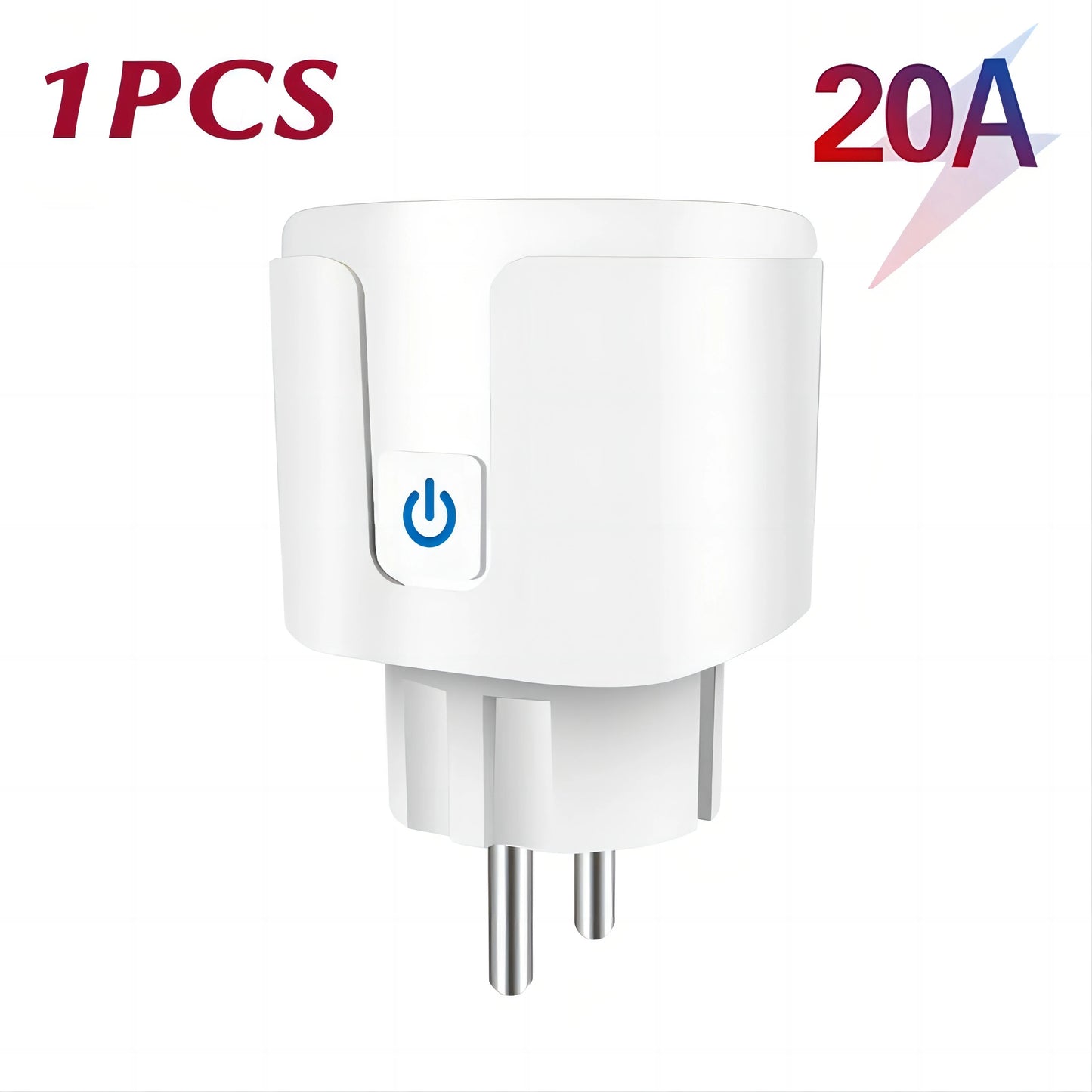 WiFi Smart Plug 16A/20A EU Smart Socket With Power Monitoring Timing Function Works with Tuya Smart Life App Voice Control
