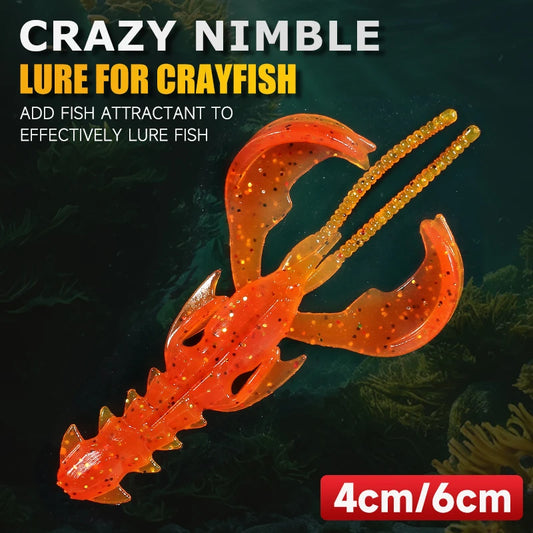 Supercontinent Crazy Lures 65mm/10pcs 40mm/20pcs Soft Lure Fishing Lures Shrimp Lobster Soft Plastic Lure Fishing Lures