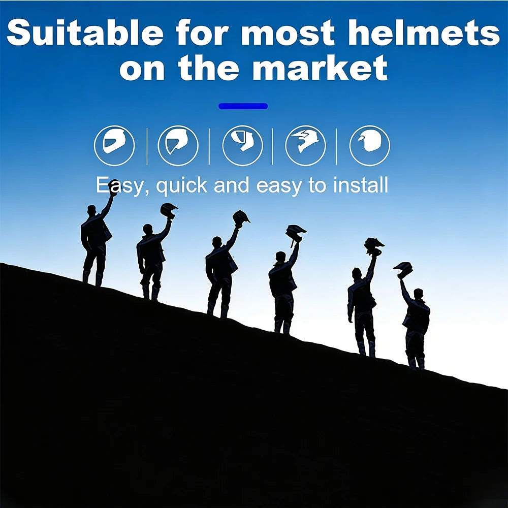 BT5.0 Motorcycle Helmet Headset BT11 Wireless Riding Headphone Anti-interference Motorbike Handsfree Waterproof Stereo Speaker