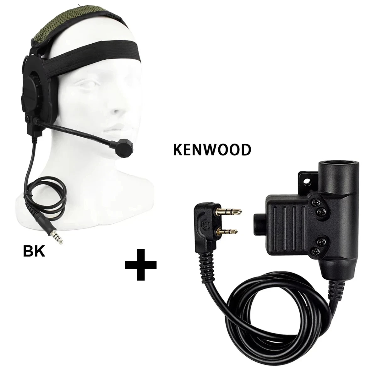 Tactical Communication Headphone Bowman Elite II Headset U94 PTT For Kenwood Baofeng UV-5R Radio Outdoor Hunting Accessories