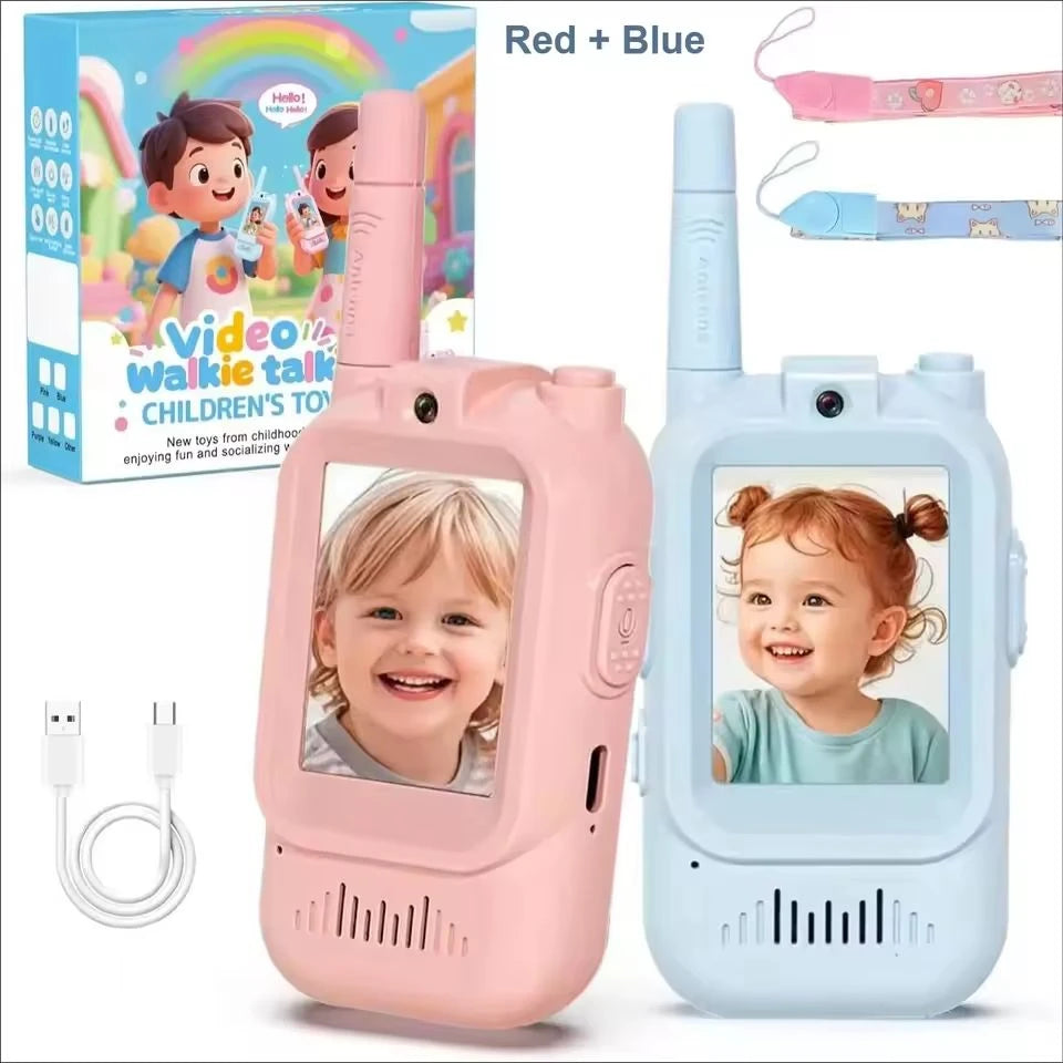 Walkie talkies för barn – uppladdningsbart 2-pack för lek och äventyr