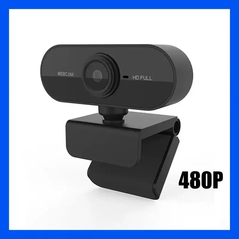 Webbkamera 4K/2K/1080p/720p Mini USB med Autofokus & Mikrofon – Kompakt Webcam för PC & Laptop