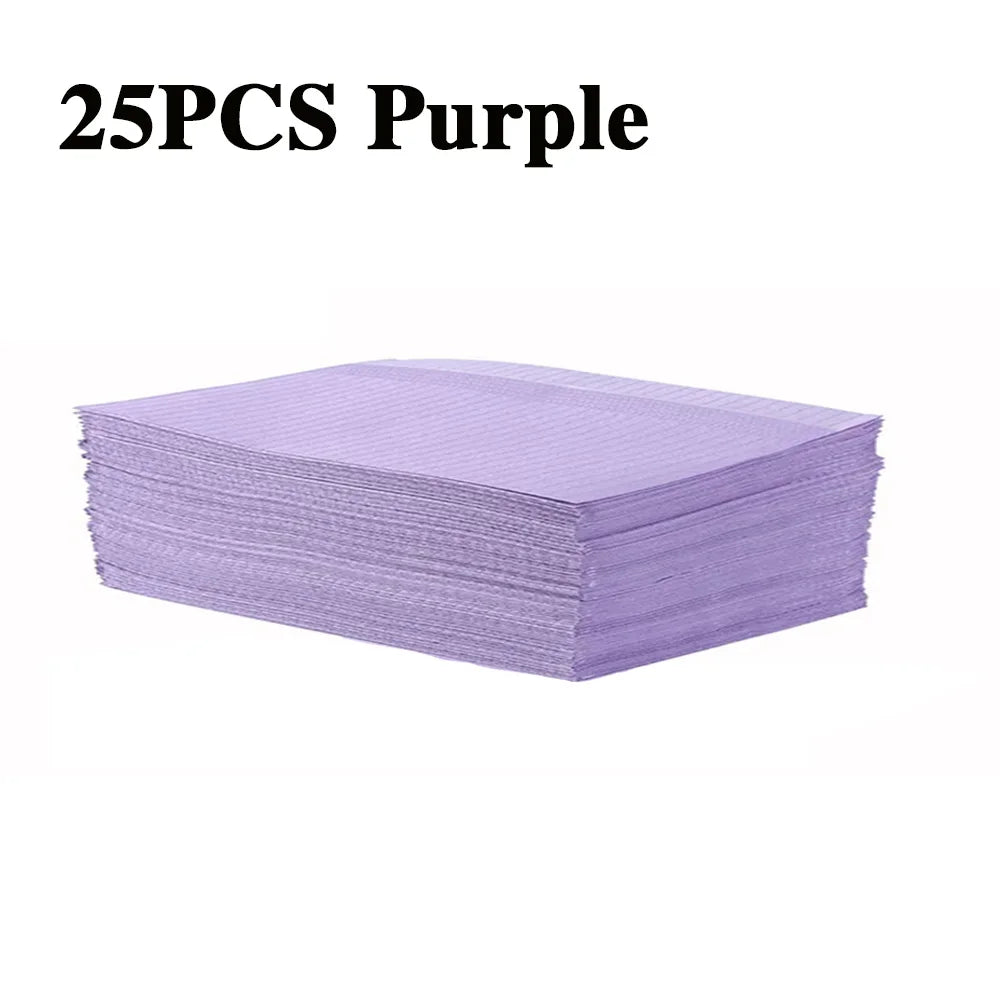 Disposable Dental Bibs 3 Ply Waterproof Tattoo Clean Pad Patient Napkins Table Covers for Piercing Nail Art Tattoo Accessories