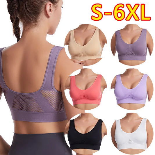 3-pack Vadderad Sport-BH med Sömlös Design för Dam