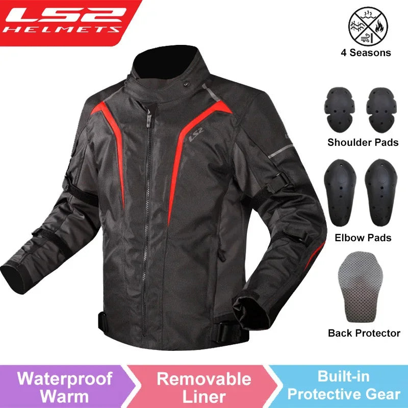 MC-jacka LS2 Sepang MJ145 – körjacka med mjuka skydd, M–XXXL