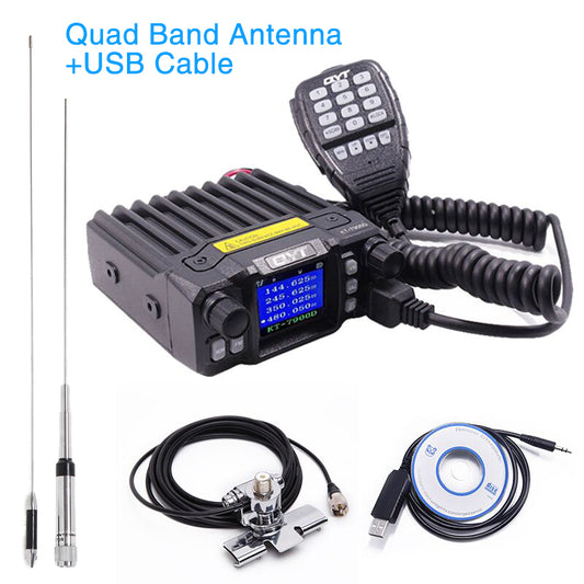 QYT KT-7900D Mini Mobilradio för Bil – Quad-band 25W VHF/UHF