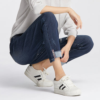 Damjeans Hög Midja Loose Fit – Harlan Carrot Cropped Stretch Street Style 2 Färger 25–34 2026