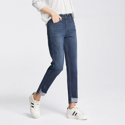 Damjeans Hög Midja Loose Fit – Harlan Carrot Cropped Stretch Street Style 2 Färger 25–34 2026