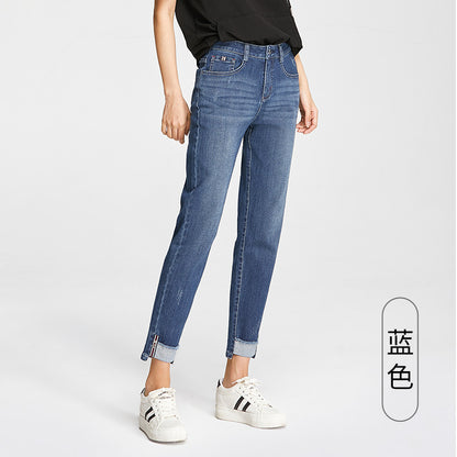 Damjeans Hög Midja Loose Fit – Harlan Carrot Cropped Stretch Street Style 2 Färger 25–34 2026