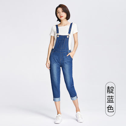 Dambyxor Hängslen Denim Harlem Hög Midja Loose Indigo för Dam 2026