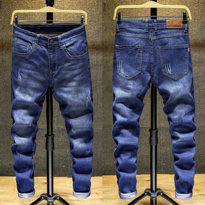 Herrjeans Koreansk Stil Slim Fit Stretch – Skinny Pencil Mellanhög Midja 6 Färger 28–36 2026