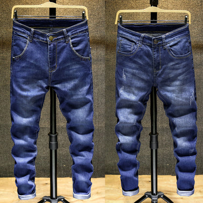 Herrjeans Koreansk Stil Slim Fit Stretch – Skinny Pencil Mellanhög Midja 6 Färger 28–36 2026