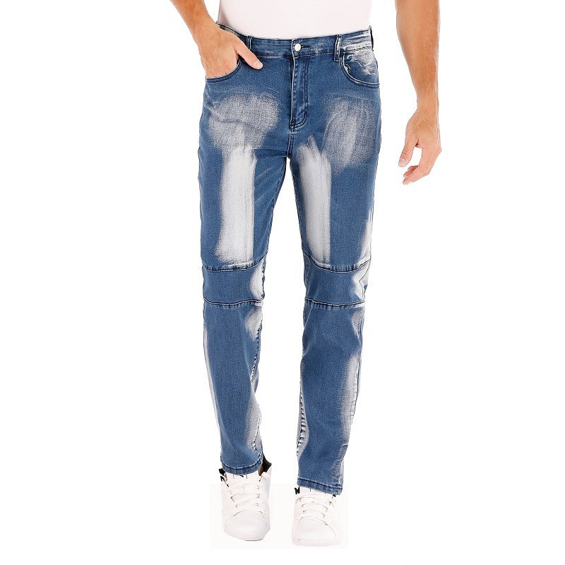 Herrjeans Straight Fit Stretch – Tvättad Vintage Denim Mellanhög Midja 2 Färger 28–42 2026