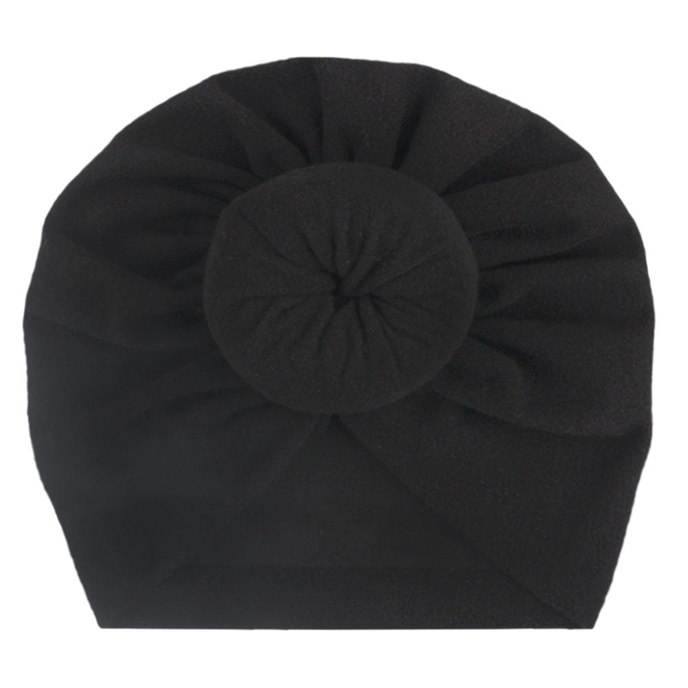 Babyturbanhatt med Knut – Enfärgad Andningsbar Varm Vindtät 11 Färger Unisex 1–2 År x-18129 2026