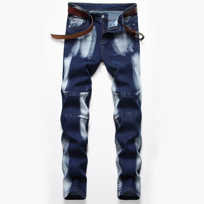 Herrjeans Straight Fit Stretch – Tvättad Vintage Denim Mellanhög Midja 2 Färger 28–42 2026