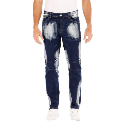 Herrjeans Straight Fit Stretch – Tvättad Vintage Denim Mellanhög Midja 2 Färger 28–42 2026