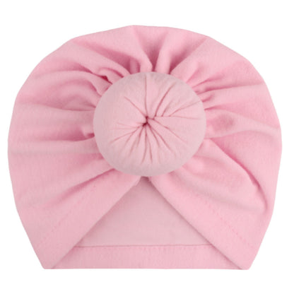Babyturbanhatt med Knut – Enfärgad Andningsbar Varm Vindtät 11 Färger Unisex 1–2 År x-18129 2026