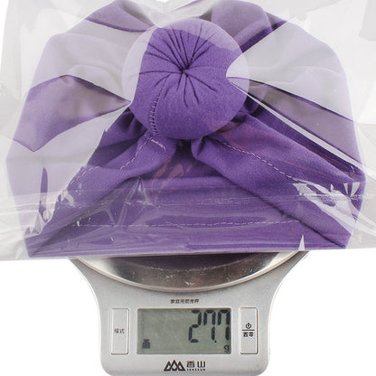 Babyturbanhatt med Knut – Enfärgad Andningsbar Varm Vindtät 11 Färger Unisex 1–2 År x-18129 2026